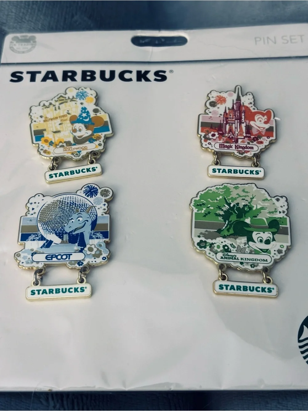 New Starbucks Disney 50th Anniversary Pin Set